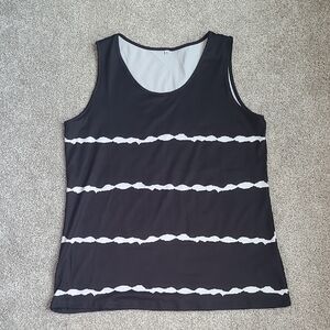 Black and White Striped Tank Top